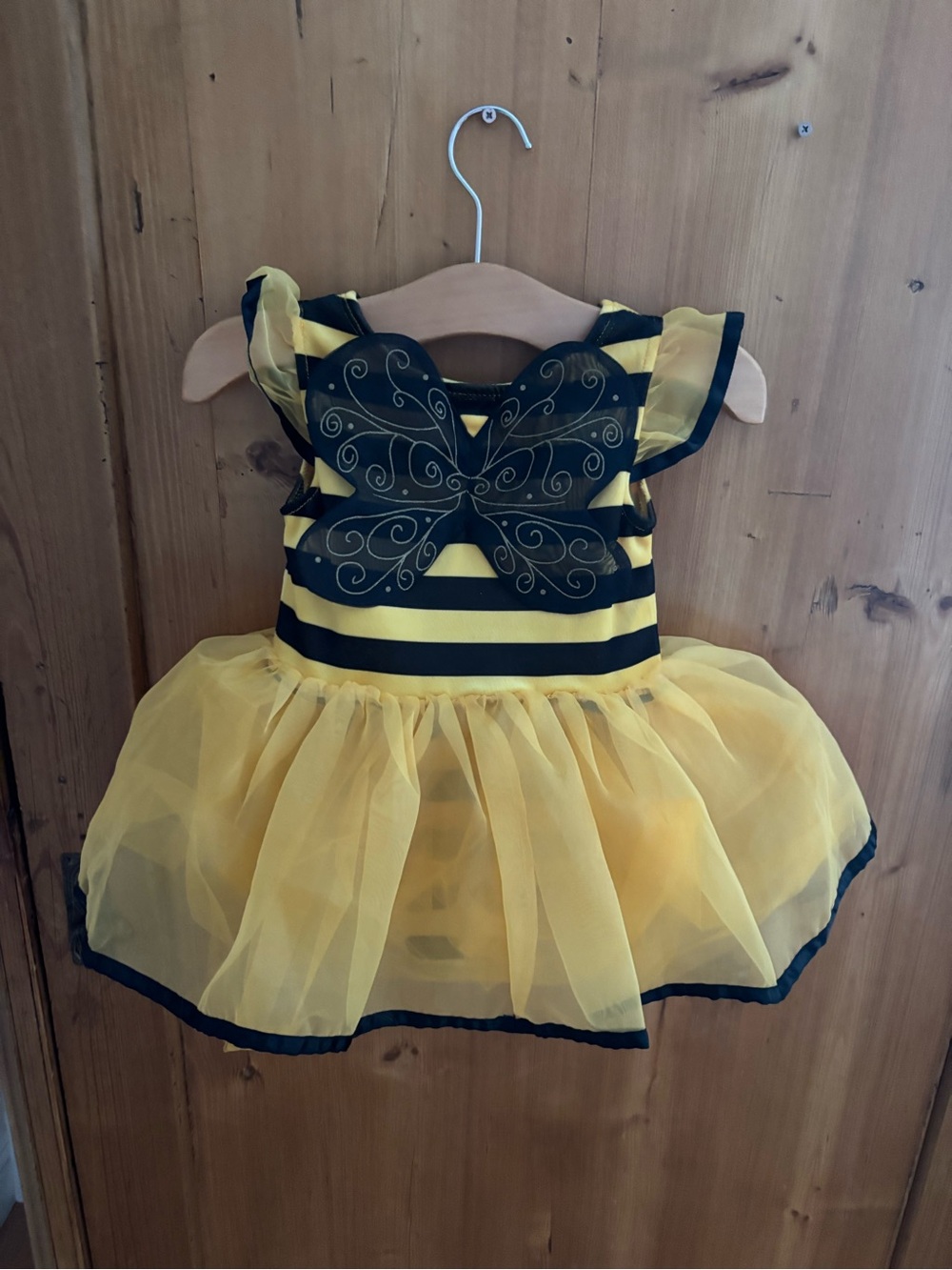 Gymboree Yellow and Black Bee Tulle Costume Dress Halloween